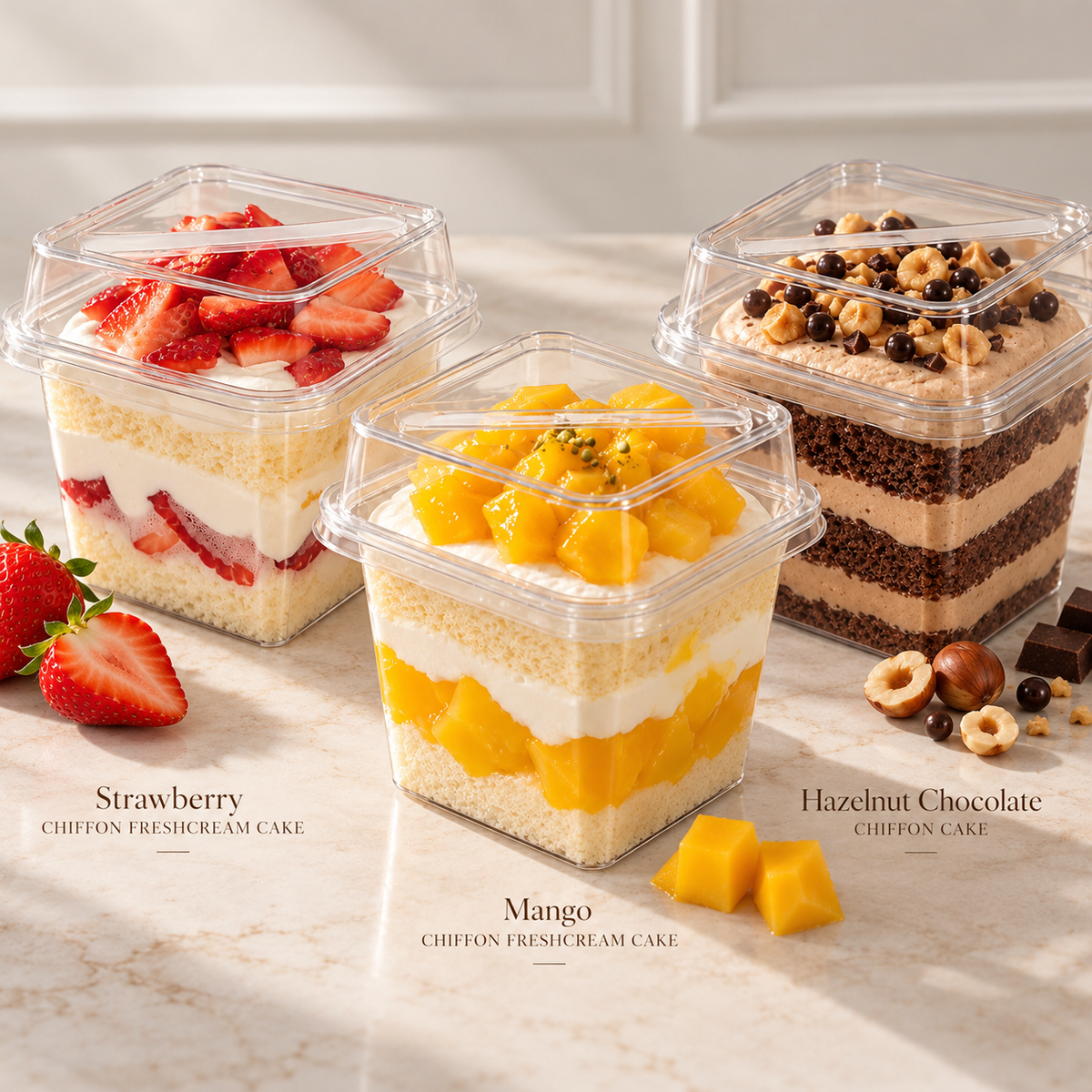 Signature Chiffon Cake Trio | 3 Pack